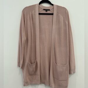 Baby pink knit cardigan; Woman’s small